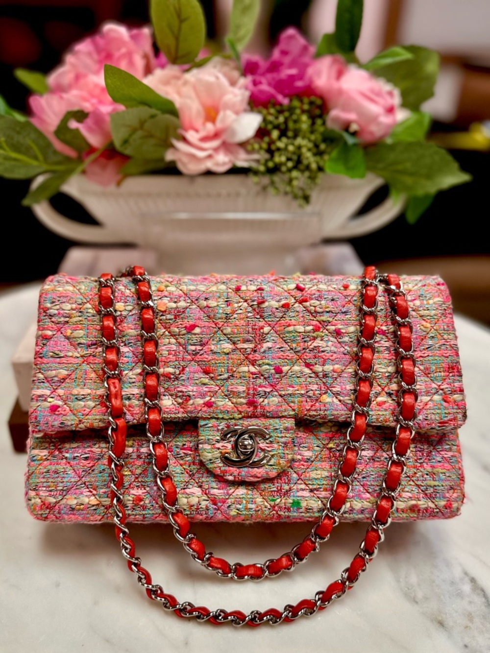 Chanel Colorful Tweed Shoulder Bag